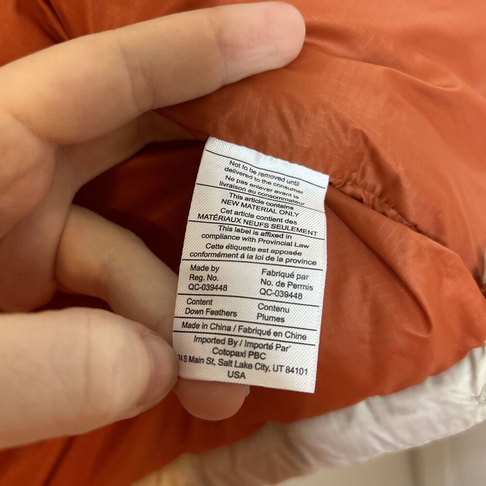 cotopaxi Colorblock Puffer Jacket in Orange, Lavender, Cream - Picture 11 of 16